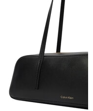 CALVIN KLEIN FOIL LOGO Bolso de hombro, bolso de maletero coco negro/tostado - Bolsos Mujer - 5