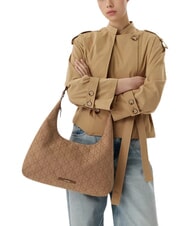 CALVIN KLEIN EMBLEM JAQUARD El bolso de hombro tallo de ma&iacute;z/tbd aop jqd - Bolsos Mujer - 2