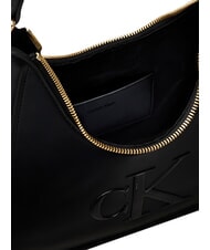 CALVIN KLEIN BOLD CK Bolso de hombro con correa para el hombro. En negro - Bolsos Mujer - 4