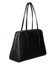 CALVIN KLEIN FOIL LOGO Bolso de hombro XL coco negro/tostado - Bolsos Mujer - 3