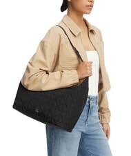 CALVIN KLEIN QUILTED NYLON Bolso de hombro En negro - Bolsos Mujer - 2
