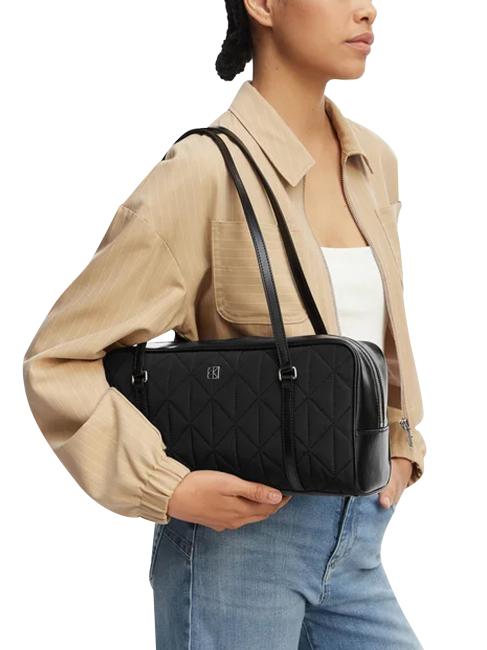 QUILTED NYLON El bolso de hombro En negro - Bolsos Mujer