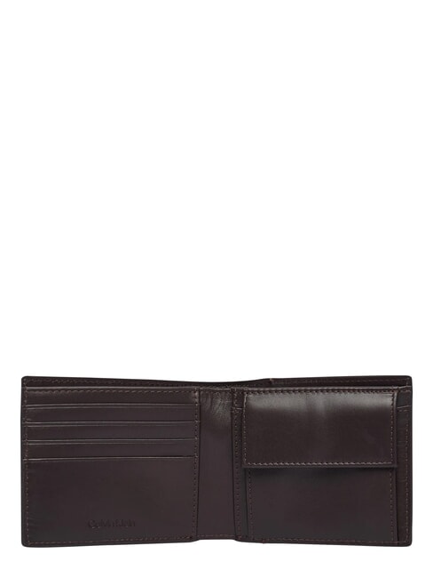 RAISED Cartera con monedero ck marr&oacute;n oscuro - Carteras Hombre