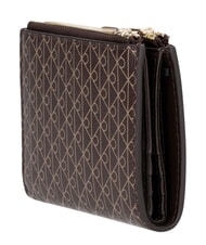 CALVIN KLEIN EMBLEM AOP Cartera con doble cremallera aop negro - Carteras Mujer - 3