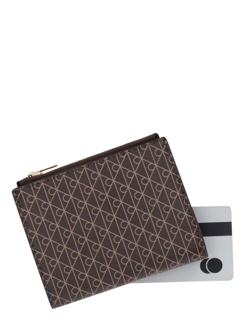 EMBLEM AOP Cartera con doble cremallera aop negro - Carteras Mujer
