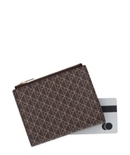 CALVIN KLEIN EMBLEM AOP Cartera con doble cremallera aop negro - Carteras Mujer - 4
