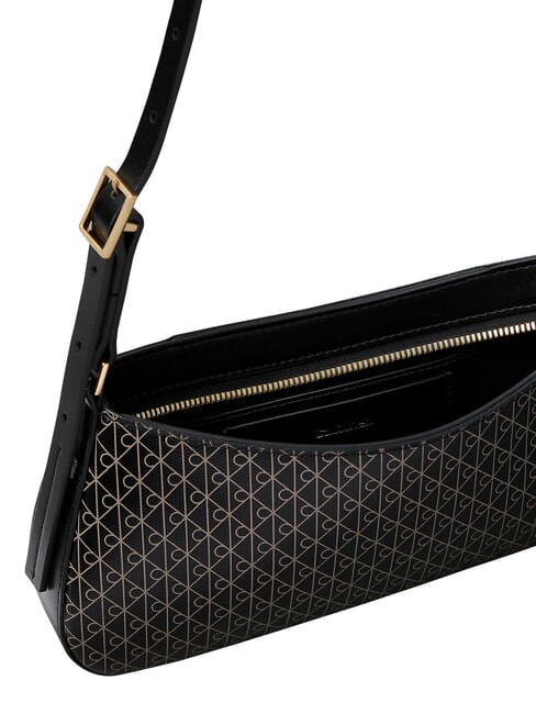 EMBLEM AOP Bolso de hombro ajustable aop negro - Bolsos Mujer