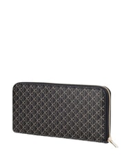 CALVIN KLEIN EMBLEM AOP Cartera con cremallera aop negro - Carteras Mujer - 2