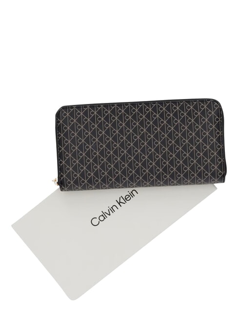 EMBLEM AOP Cartera con cremallera aop negro - Carteras Mujer