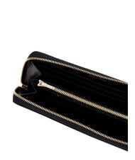 CALVIN KLEIN EMBLEM AOP Cartera con cremallera aop negro - Carteras Mujer - 5