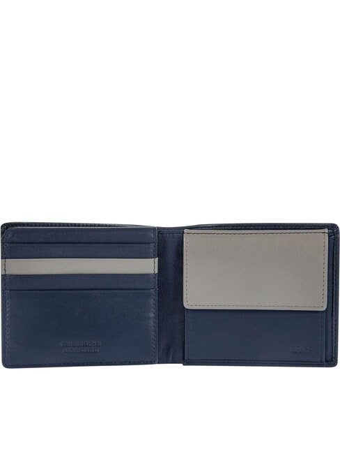 BERNINA Monedero con solapa de cuero oc&eacute;ano - Carteras Hombre