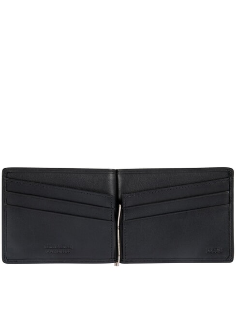 BERNINA Clip de cuero para billetes negro - Carteras Hombre