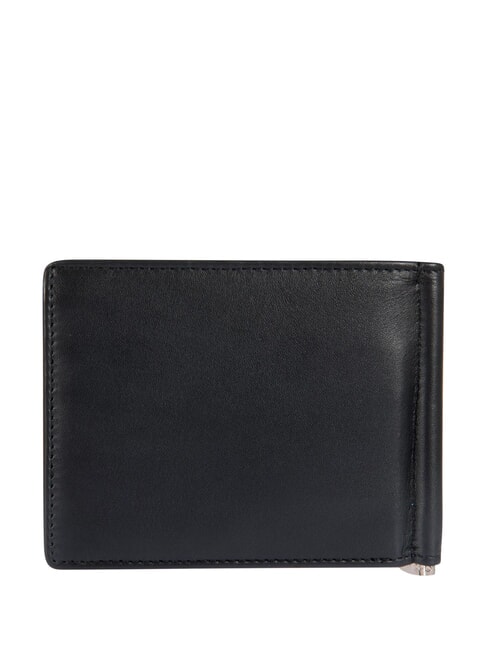 BERNINA Clip de cuero para billetes negro - Carteras Hombre