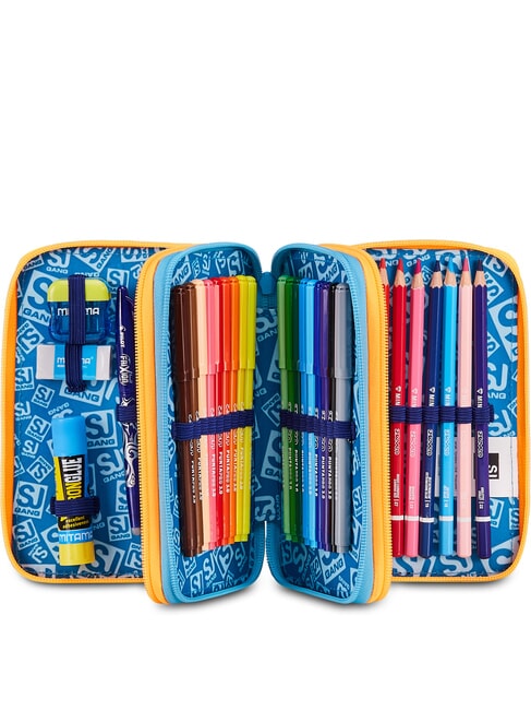 JOYFUL PINS BOY Estuche para l&aacute;pices con kit escolar Impresi&oacute;n azul - Estuches y Accesorios