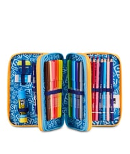 SJGANG JOYFUL PINS BOY Estuche para l&aacute;pices con kit escolar Impresi&oacute;n azul - Estuches y Accesorios - 2