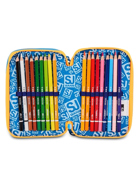JOYFUL PINS BOY Estuche para l&aacute;pices con kit escolar Impresi&oacute;n azul - Estuches y Accesorios