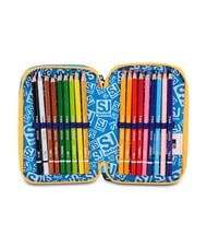 SJGANG JOYFUL PINS BOY Estuche para l&aacute;pices con kit escolar Impresi&oacute;n azul - Estuches y Accesorios - 3
