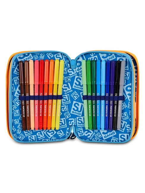 JOYFUL PINS BOY Estuche para l&aacute;pices con kit escolar Impresi&oacute;n azul - Estuches y Accesorios
