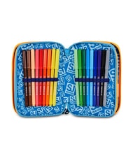 SJGANG JOYFUL PINS BOY Estuche para l&aacute;pices con kit escolar Impresi&oacute;n azul - Estuches y Accesorios - 4