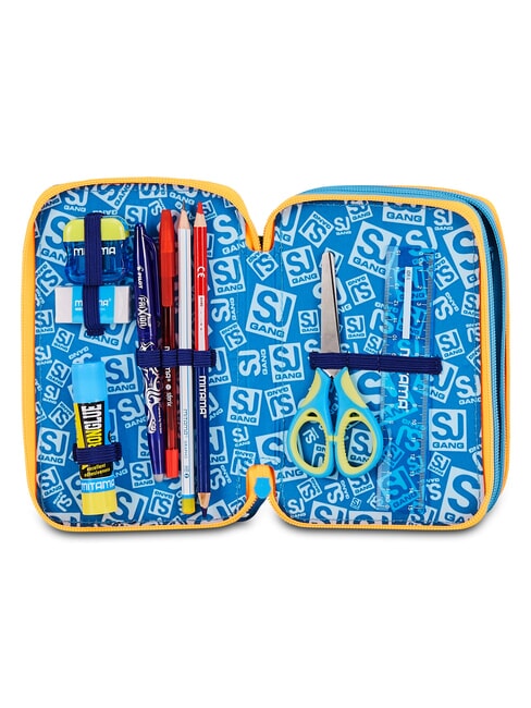 JOYFUL PINS BOY Estuche para l&aacute;pices con kit escolar Impresi&oacute;n azul - Estuches y Accesorios