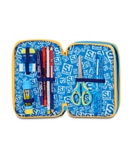 SJGANG JOYFUL PINS BOY Estuche para l&aacute;pices con kit escolar Impresi&oacute;n azul - Estuches y Accesorios - 5