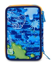 SJGANG JOYFUL PINS BOY Estuche para l&aacute;pices con kit escolar Impresi&oacute;n azul - Estuches y Accesorios - 6