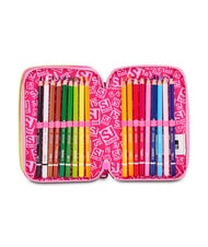 SJGANG JOYFUL PINS GIRL Estuche para l&aacute;pices con kit escolar fuxiafluo - Estuches y Accesorios - 5