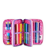 SJGANG GLOWCAT Estuche para l&aacute;pices con kit escolar lila suave - Estuches y Accesorios - 2