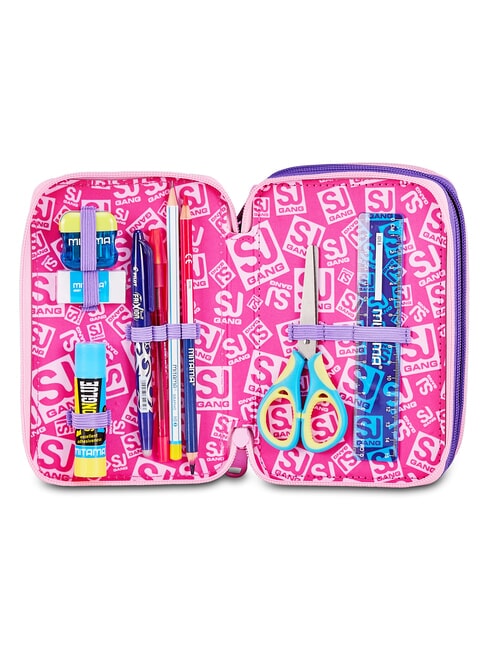 GLOWCAT Estuche para l&aacute;pices con kit escolar lila suave - Estuches y Accesorios