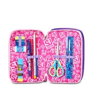 SJGANG GLOWCAT Estuche para l&aacute;pices con kit escolar lila suave - Estuches y Accesorios - 3