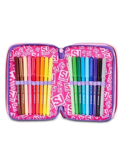 GLOWCAT Estuche para l&aacute;pices con kit escolar lila suave - Estuches y Accesorios