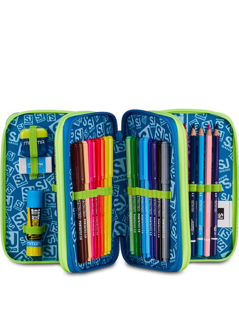 SOFT POUCH BOY Estuche para l&aacute;pices con kit escolar negro - Estuches y Accesorios