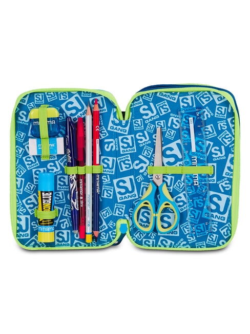 SOFT POUCH BOY Estuche para l&aacute;pices con kit escolar negro - Estuches y Accesorios