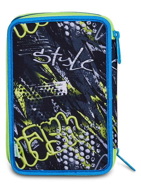 SOFT POUCH BOY Estuche para l&aacute;pices con kit escolar negro - Estuches y Accesorios