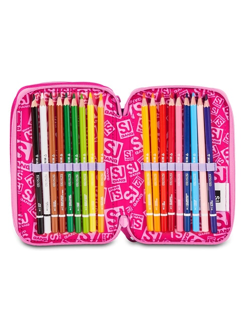 SOFT POUCH GIRL Estuche para l&aacute;pices con kit escolar mu&ntilde;eca rosa - Estuches y Accesorios