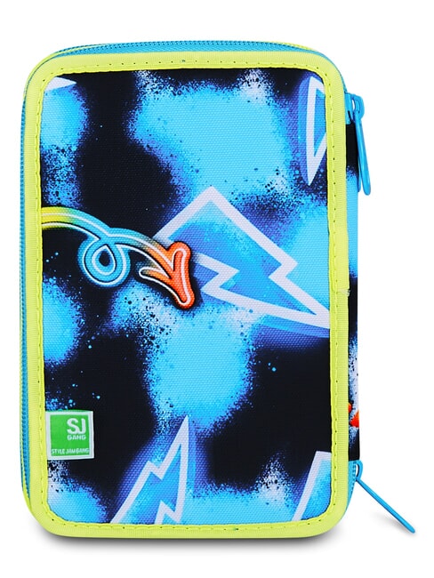 GLOWGAME Estuche para l&aacute;pices con kit escolar amarillo fluorescente - Estuches y Accesorios