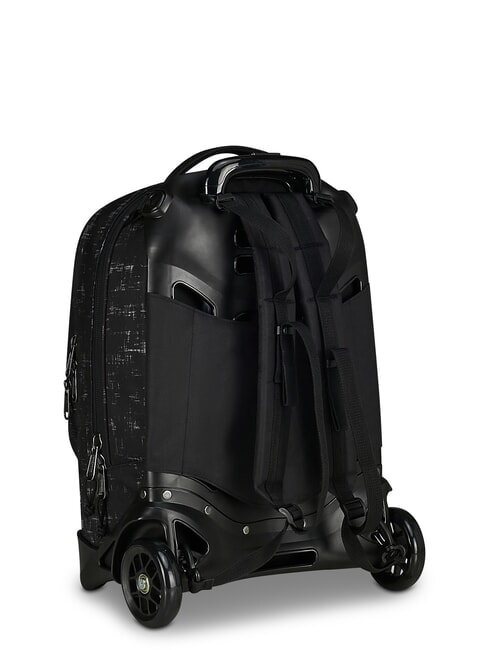 PLUG FANTASY Mochila con ruedas desmontable garabato negro - Mochilas con ruedas