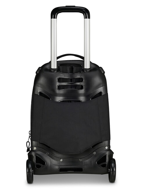 PLUG FANTASY Mochila con ruedas desmontable garabato negro - Mochilas con ruedas