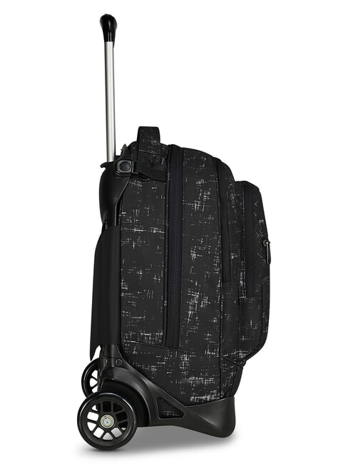 PLUG FANTASY Mochila con ruedas desmontable garabato negro - Mochilas con ruedas