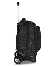 INVICTA PLUG FANTASY Mochila con ruedas desmontable garabato negro - Mochilas con ruedas - 5
