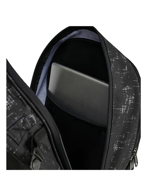 PLUG FANTASY Mochila con ruedas desmontable garabato negro - Mochilas con ruedas