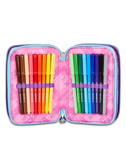ELECTRICVIBE GIRL Estuche para l&aacute;pices con kit escolar HUMOR &Iacute;NDIGO - Estuches y Accesorios