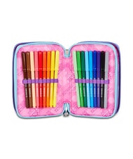SEVEN ELECTRICVIBE GIRL Estuche para l&aacute;pices con kit escolar HUMOR &Iacute;NDIGO - Estuches y Accesorios - 4