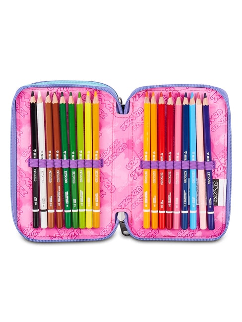 ELECTRICVIBE GIRL Estuche para l&aacute;pices con kit escolar HUMOR &Iacute;NDIGO - Estuches y Accesorios