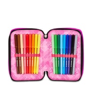 SEVEN PLUMPY LINE GIRL Estuche para l&aacute;pices con kit escolar negro - Estuches y Accesorios - 4