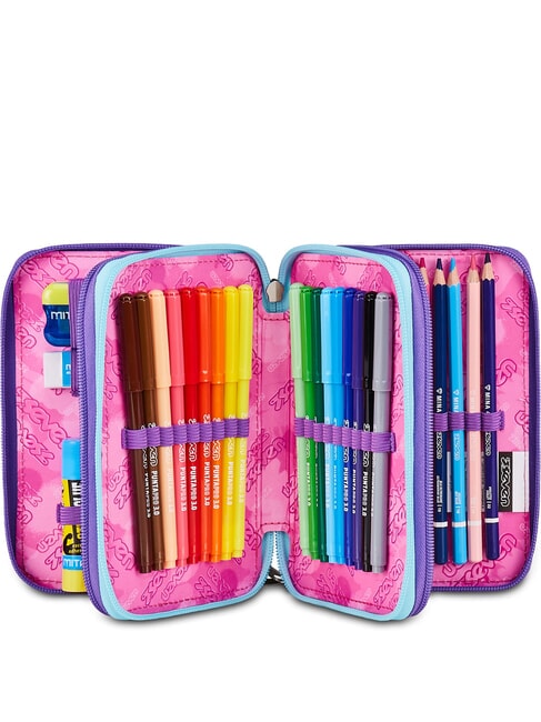 LOVEPASS Estuche para l&aacute;pices con kit escolar violeta m&aacute;gica - Estuches y Accesorios