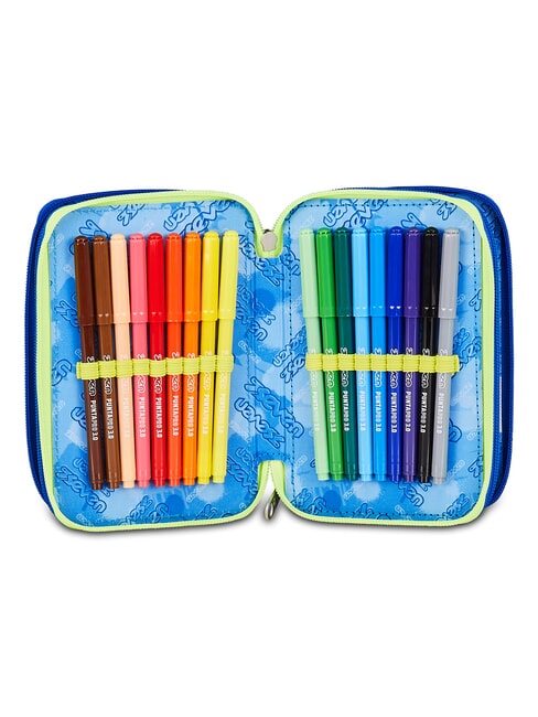 ELECTRICVIBE BOY Estuche para l&aacute;pices con kit escolar Bluedeep - Estuches y Accesorios