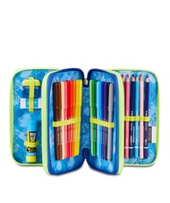SEVEN BLU FUSION Estuche para l&aacute;pices con kit escolar turquesa fluorescente - Estuches y Accesorios - 2