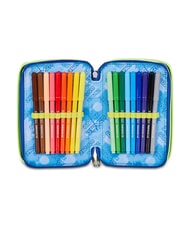 SEVEN BLU FUSION Estuche para l&aacute;pices con kit escolar turquesa fluorescente - Estuches y Accesorios - 4