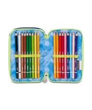 SEVEN BLU FUSION Estuche para l&aacute;pices con kit escolar turquesa fluorescente - Estuches y Accesorios - 5